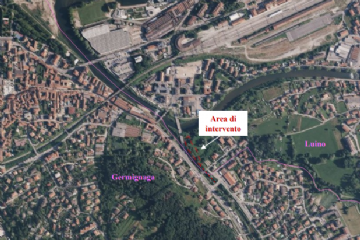 Realizzazione del nuovo argine del Torrente Margorabbia